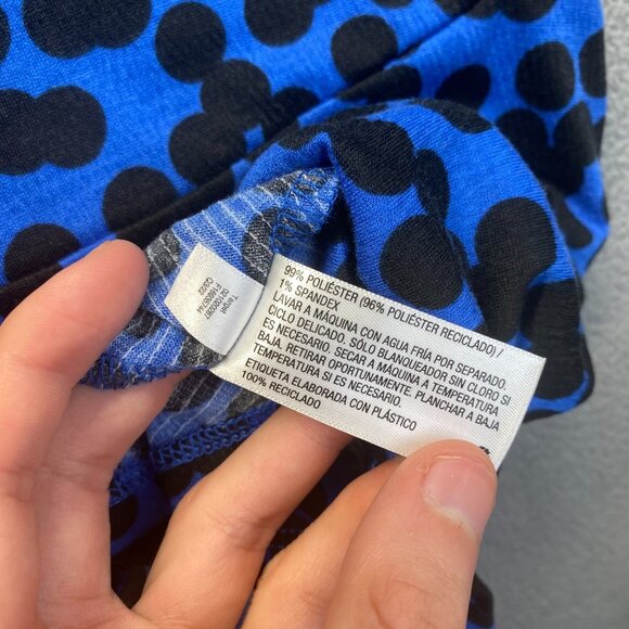 Ava & Viv Plus Size 3X Women's Long Balloon Sleeve Tie-Front Shirt Polka Dot - Picture 8 of 12